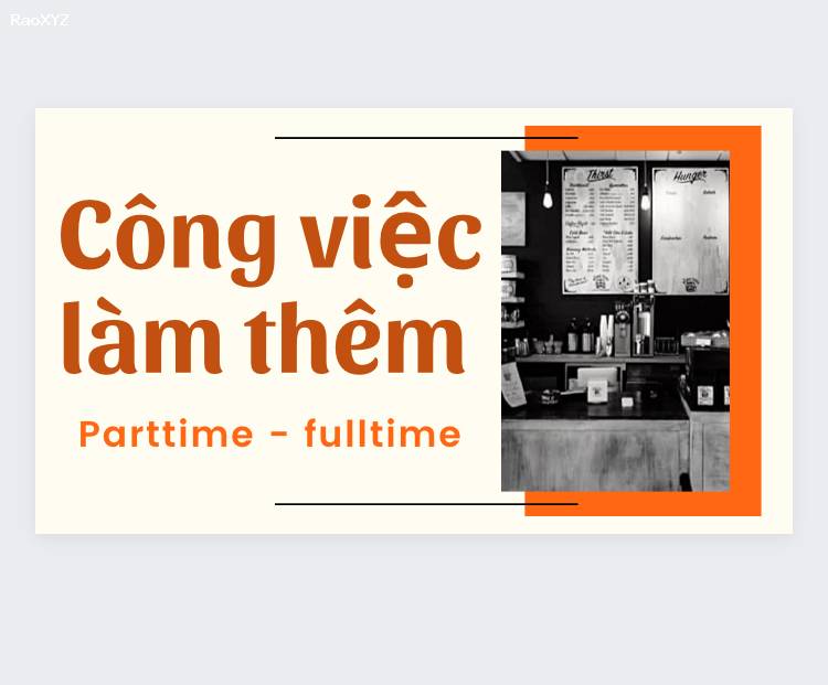 Cần bổ sung vài bạn phụ bán hàng parttime được xoay ca, không cần kinh nghiệm.