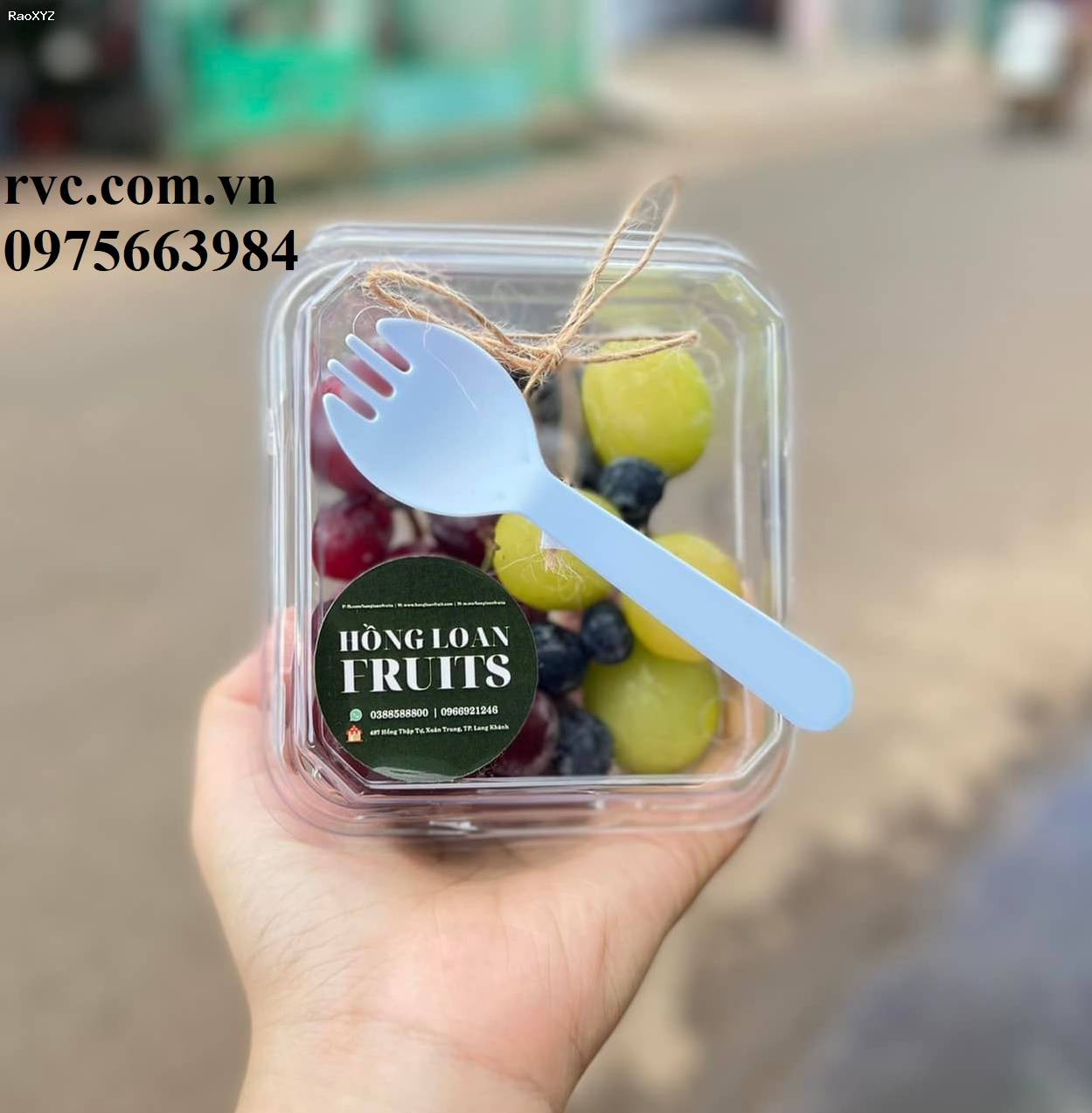 Hộp nhựa P250A đựng trái cây, rau củ chuyên cung cấp vào siêu thị