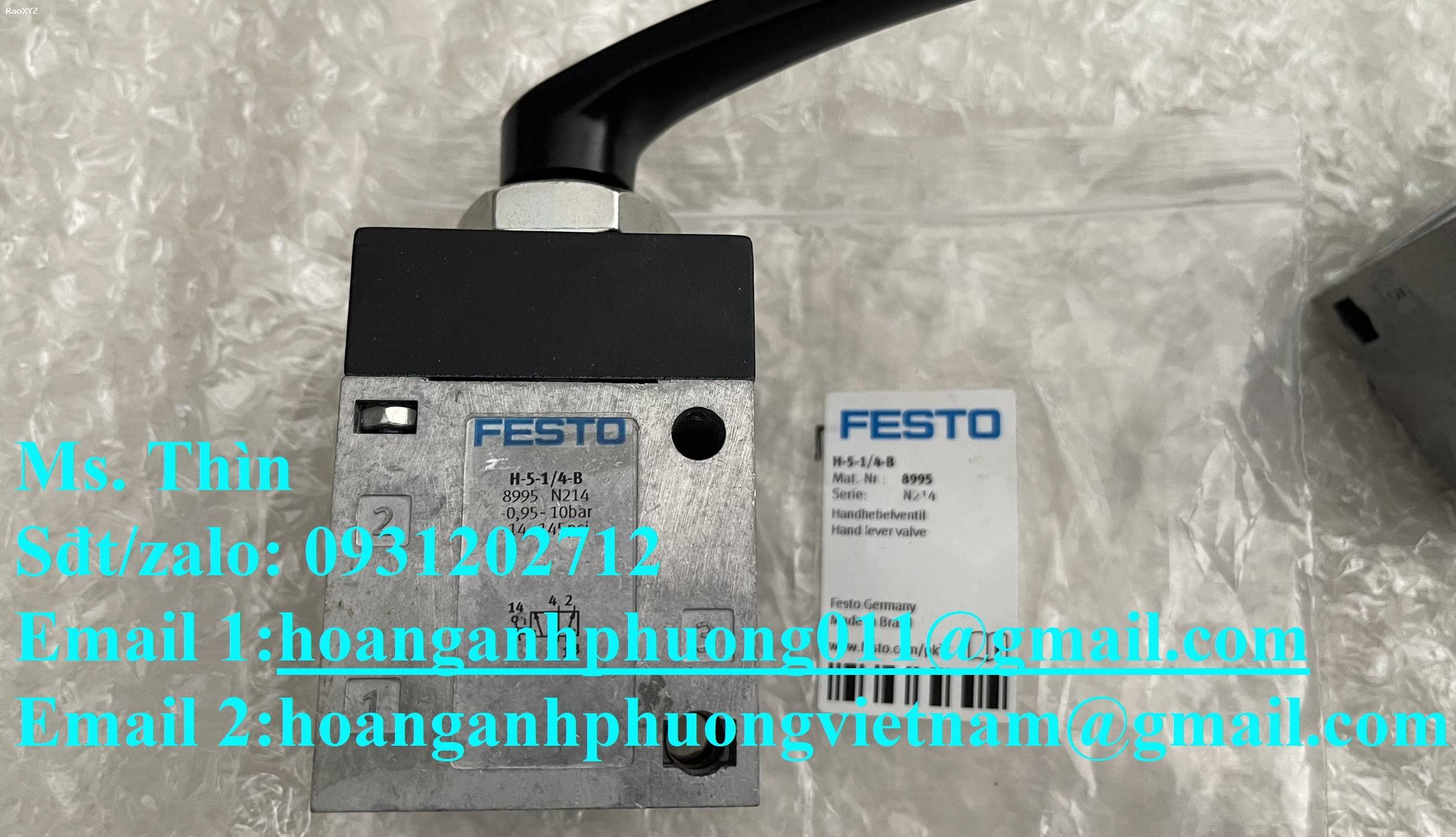 Van tay gạt Festo H-5-1/4-B