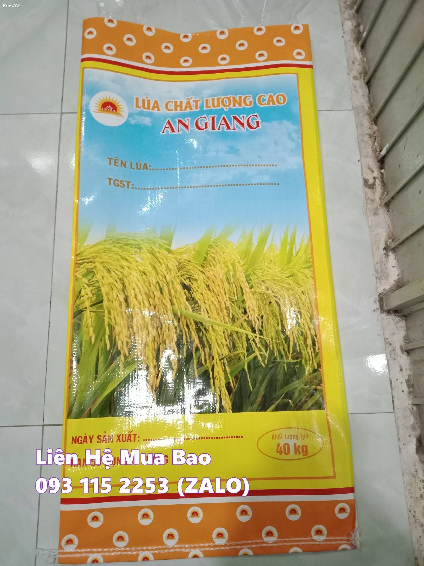 Chuyên cung cấp bao đựng gạo, bao lúa giống giá sỉ tại xưởng