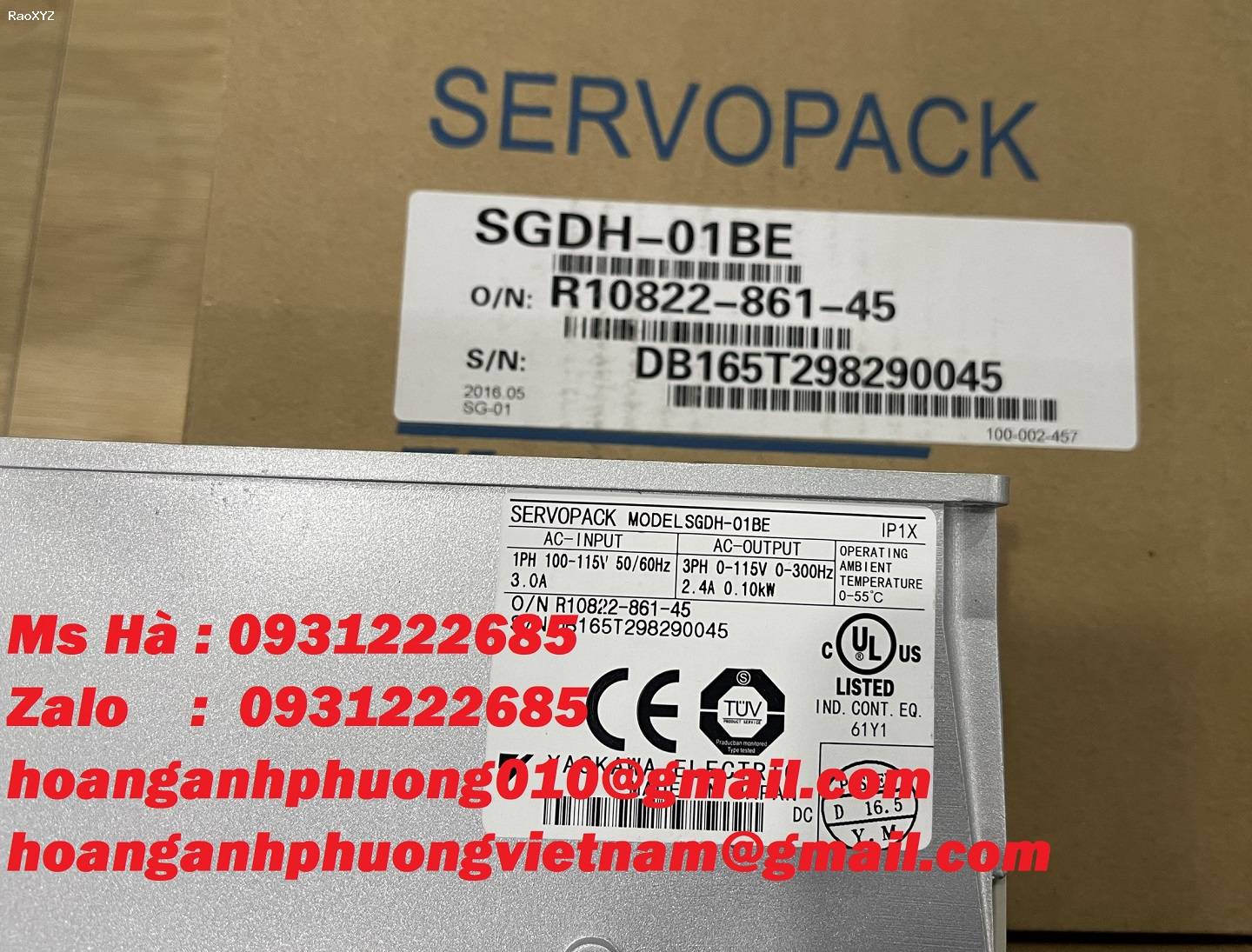 Chuyên phân phối dòng servopack SGDH-01BE yaskawa