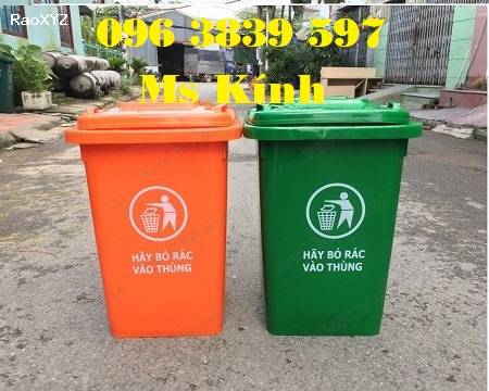 Thùng rác nhựa 60 lít nắp kín giá sỉ toàn quốc - 096 3839 597 Ms Kính