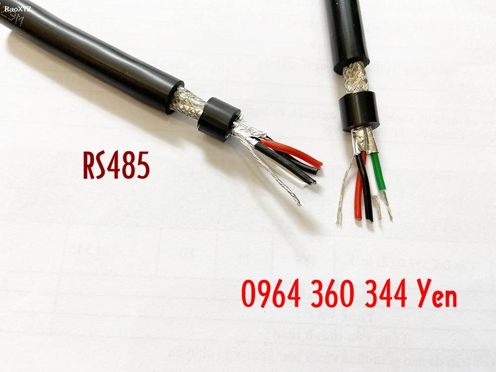 Cáp tín hiệu RS485 18AWG 1Pair chống nhiễu lưới đồng + phôi nhôm