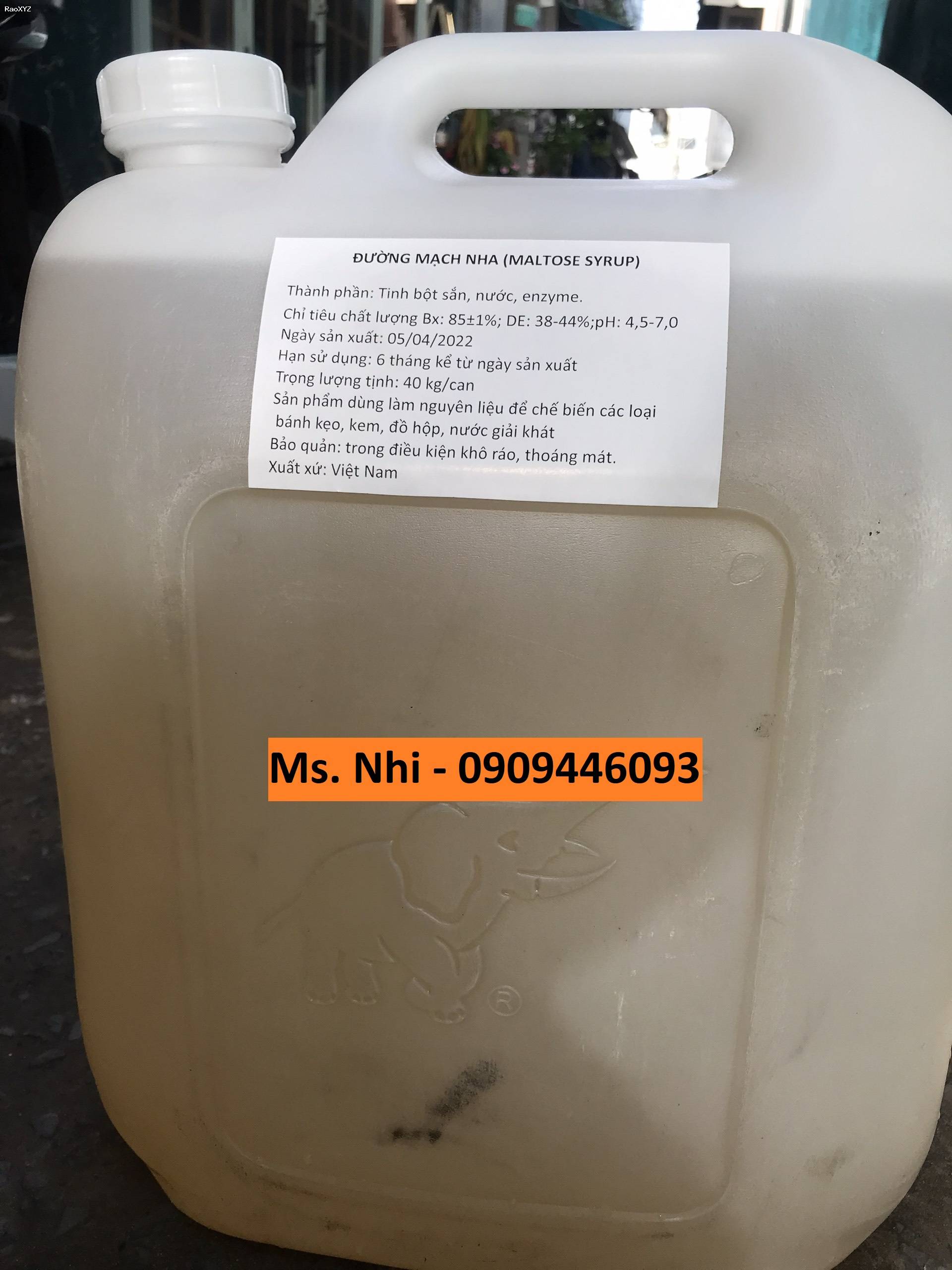 Đường Mạch nha Việt Nam - Maltose Syrup thùng chuyên dụng 40kg