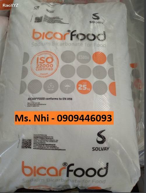 Sodium Bicarbonate (Sodium Bicar Food) NaHCO3 - Baking soda Solvay