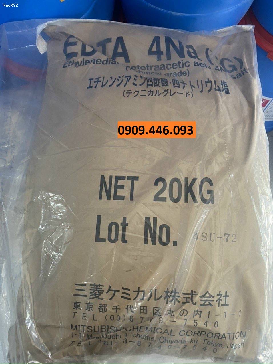EDTA 2Na - EDTA 2 muối - Ethylendiamin Tetraacetic Acid - Hóa chất xử lý nước cao cấp