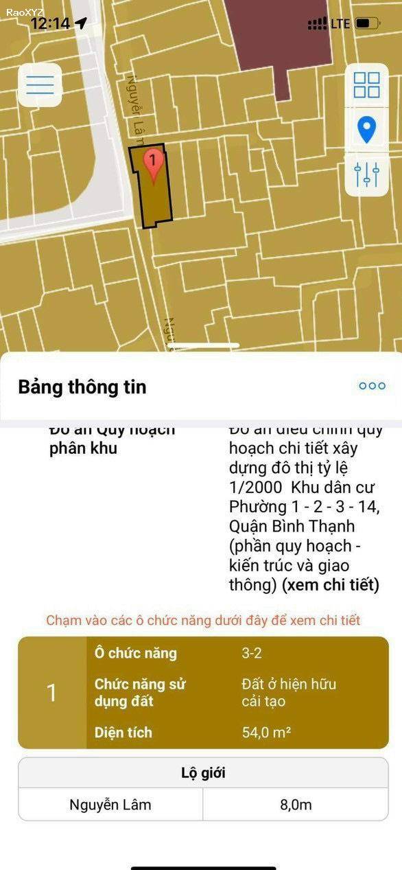 Cần bán MT Nguyễn Lâm 12x4 HT cấp 4