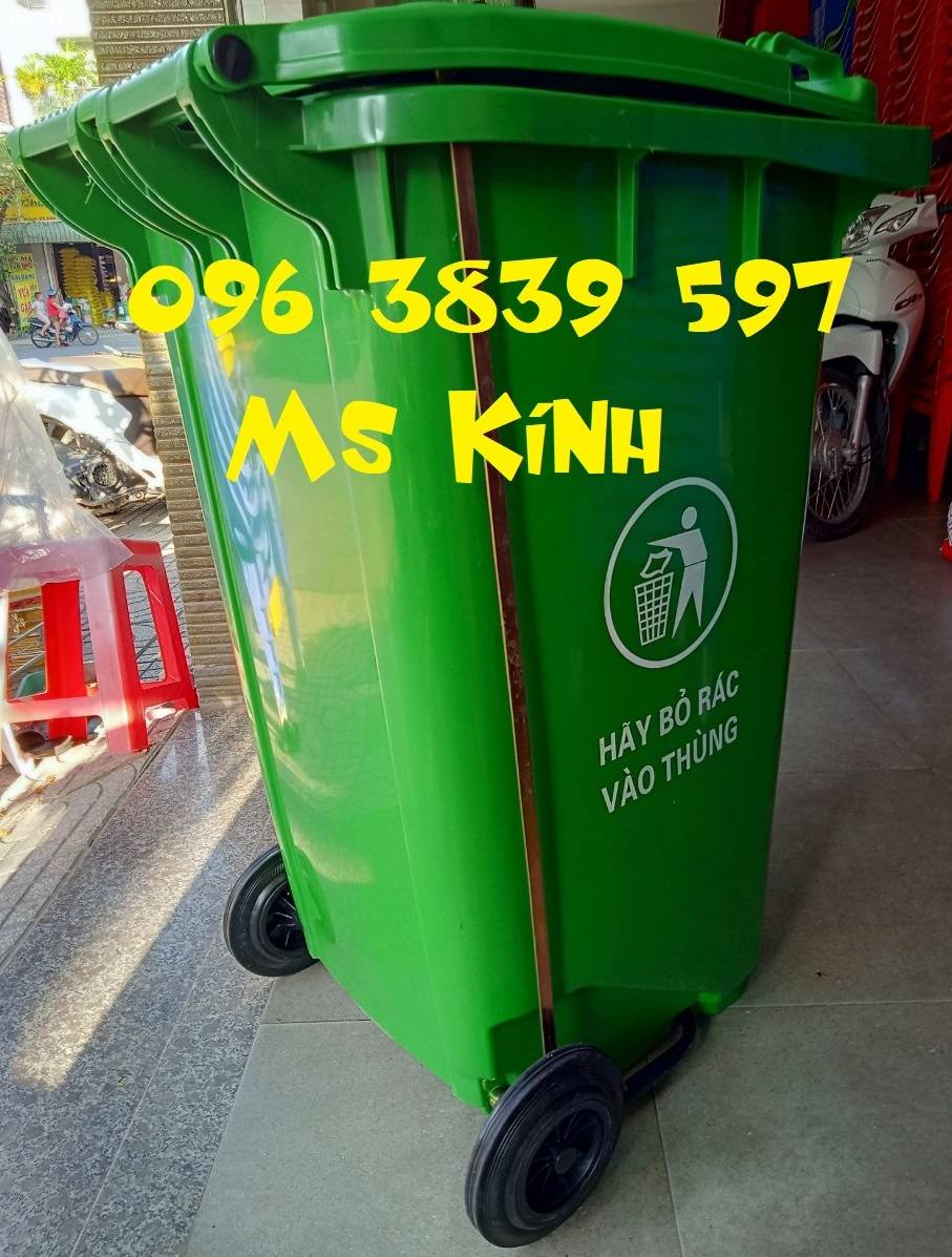 Thùng rác nhựa đạp chân 240 lít chất lượng giá sỉ - 096 3839 597 Ms Kính
