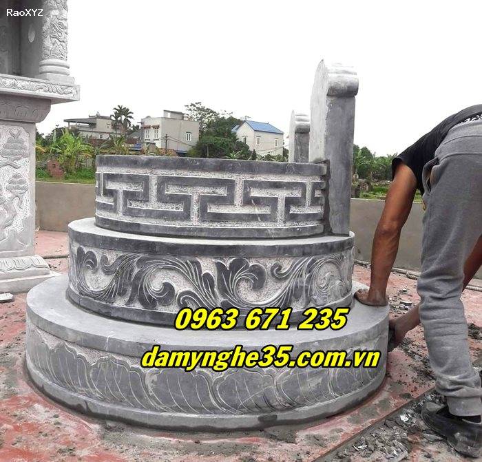 Mẫu mộ tròn đá đẹp giá rẻ bán tại Hà Nội