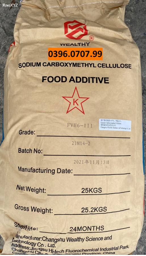 Sodium Carboxymethyl Cellulose (CMC) - Phụ gia làm dày E466