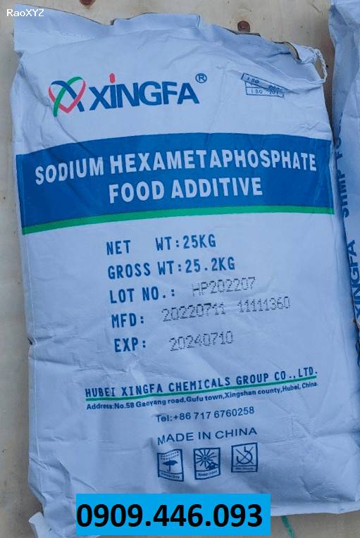 Sodium Hexametaphosphate (SHMP) E452i - Phụ gia thực phẩm Natri thủy tinh Na6P6O18