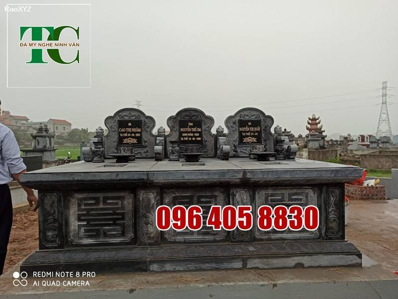 Bán mộ đá đôi cao cấp lắp đặt tại Bắc Ninh