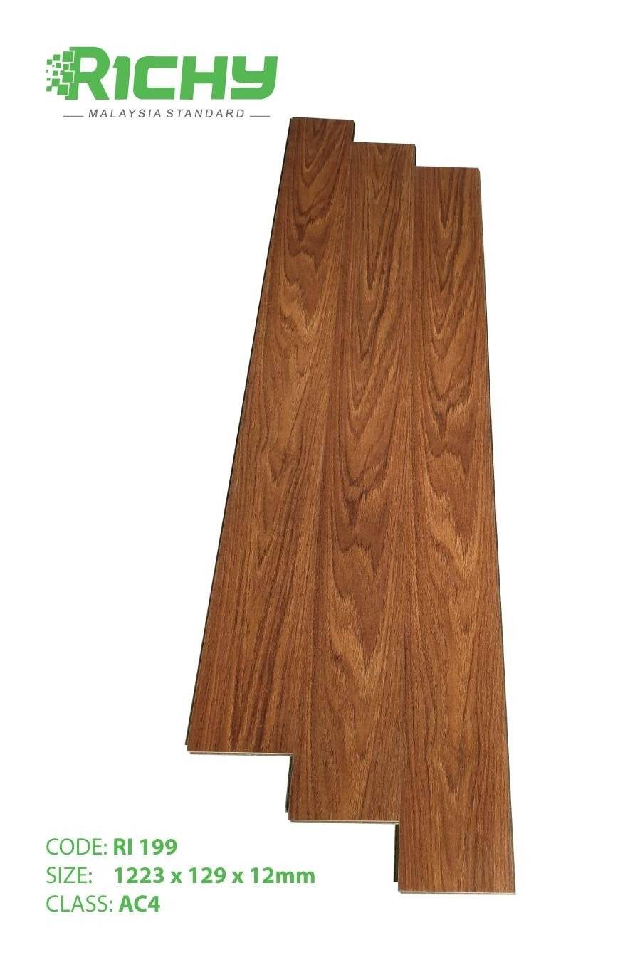 Sàn gỗ Richy công nghiệp cao cấp cốt xanh chống nước 12mm