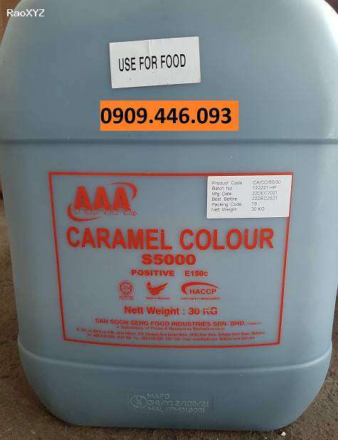 Màu Caramel (E150) đậm nhạt dùng trong nước tương, nước mắm, nước giải khát
