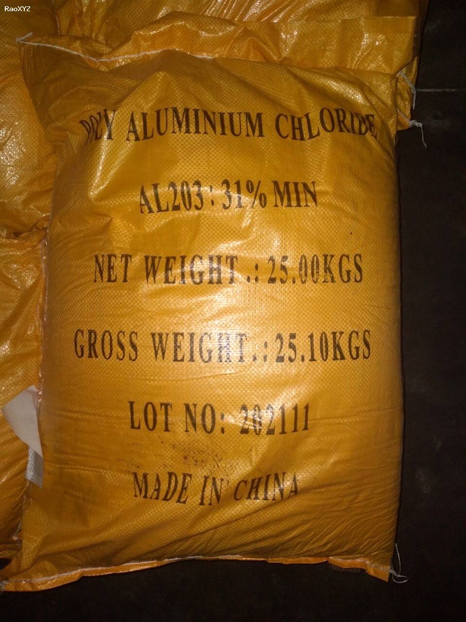 Hóa chất trợ lắng Poly Aluminium Chloride (PAC) China