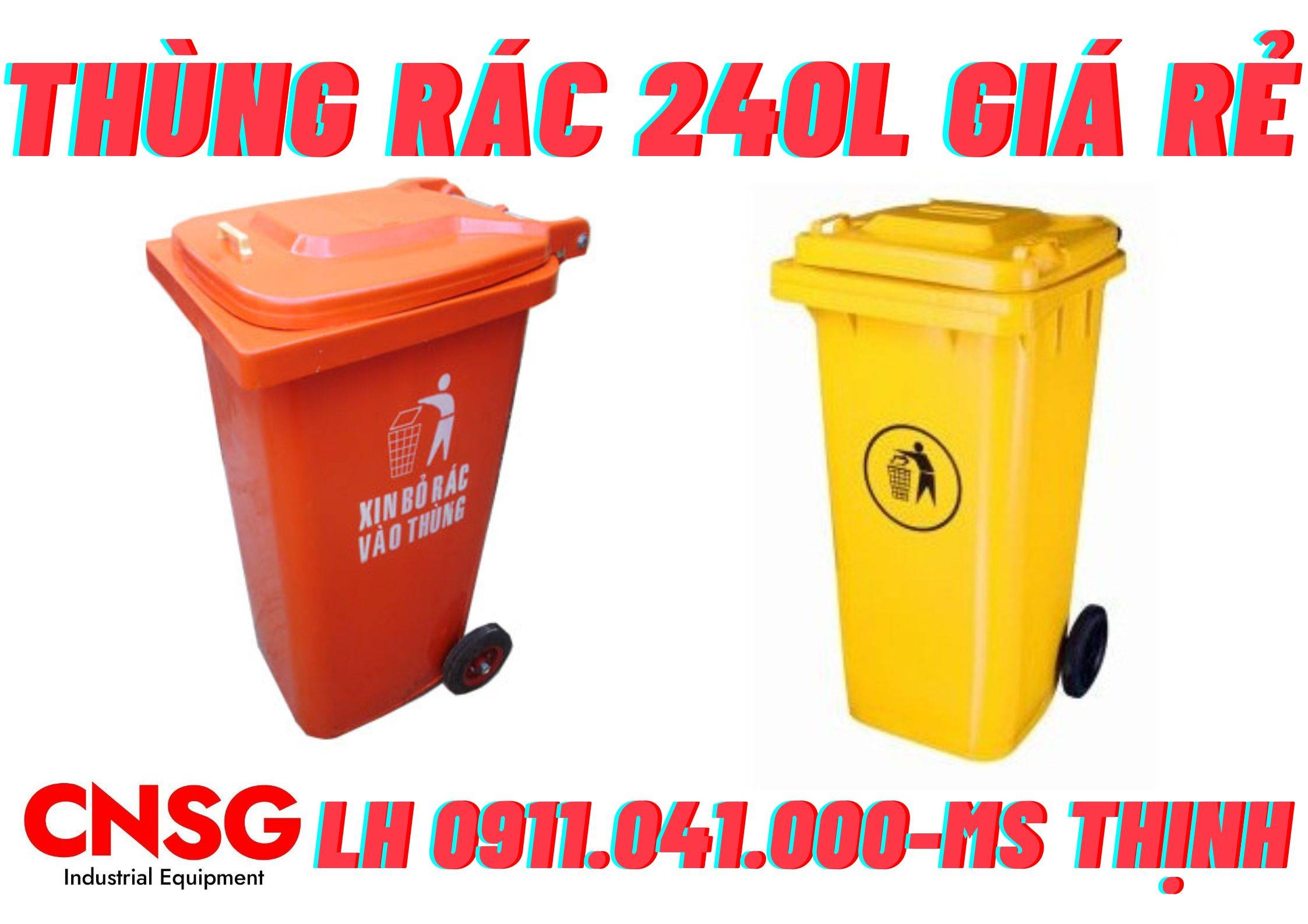 Thùng rác giá siêu rẻ, Thùng rác 120 lít nhựa HDPE- Composite lh 0911041000