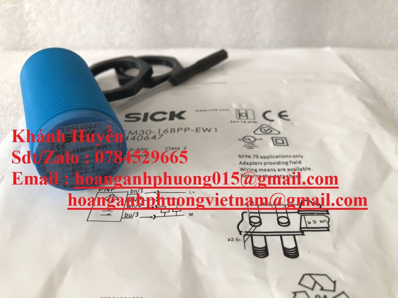 Cảm biến tiệm cận Sick CM30-16BPP-EW1 (3440647) hàng nhập khẩu giá tốt