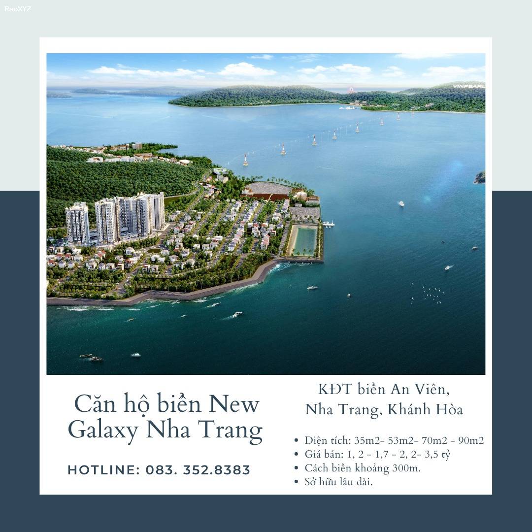 Độc quyền CH 2PN hướng biển đảo Vinpearl Nha Trang, giá bán 2,3 tỷ. LH 0833528383