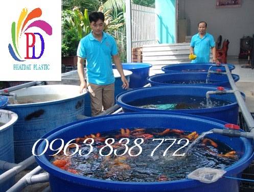 Tank nhựa tròn 1000lit trồng cây, nuôi cá, trồng sen lh: 0963838772