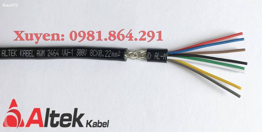 Chuyên cung cấp cáp tín hiệu 2/4/6/8 tiết diện 0.22mm2 Altek Kabel
