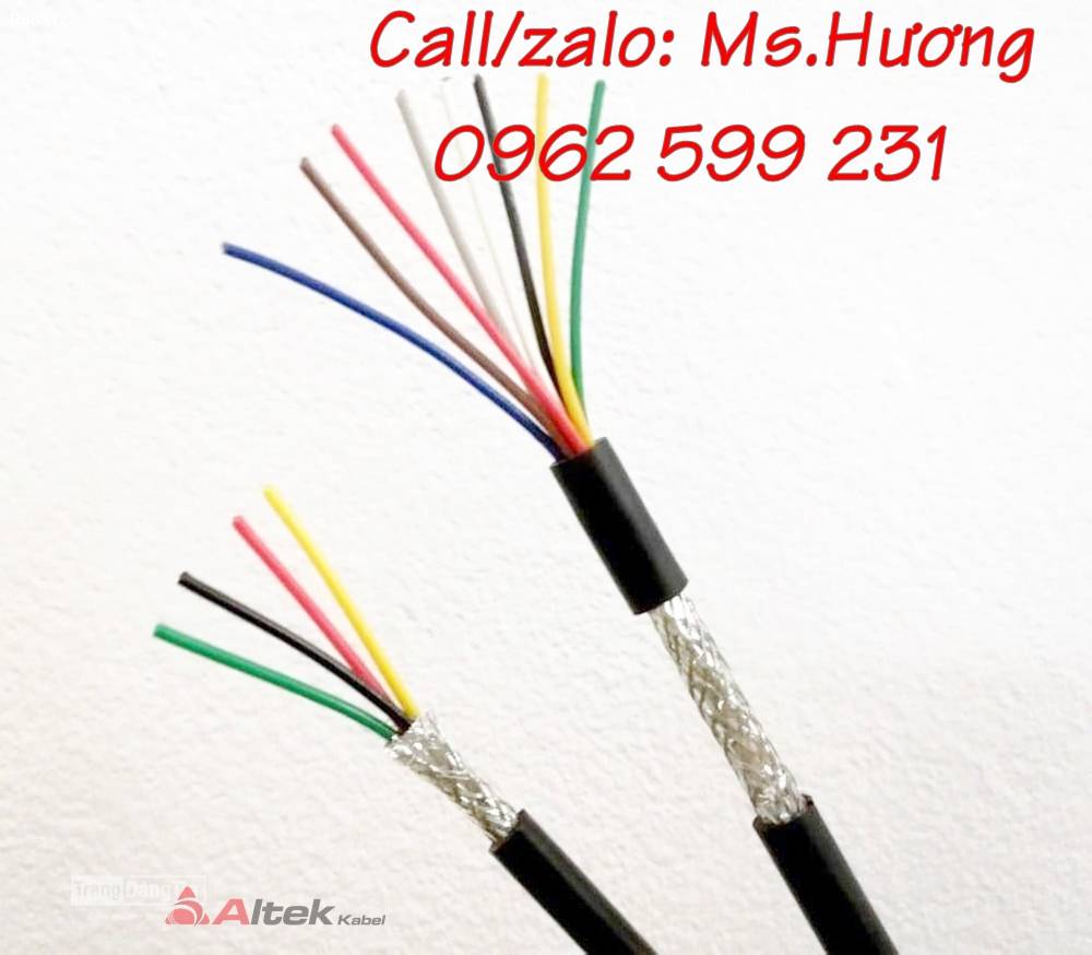 Cáp tín hiệu chống nhiễu Altek kabel 4x0.22, 6x0.22, 8x0.22 mm