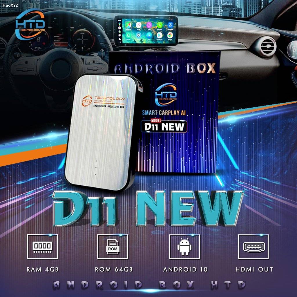 HTD Smart Android Box cho ô tô D11 New – Android 10
