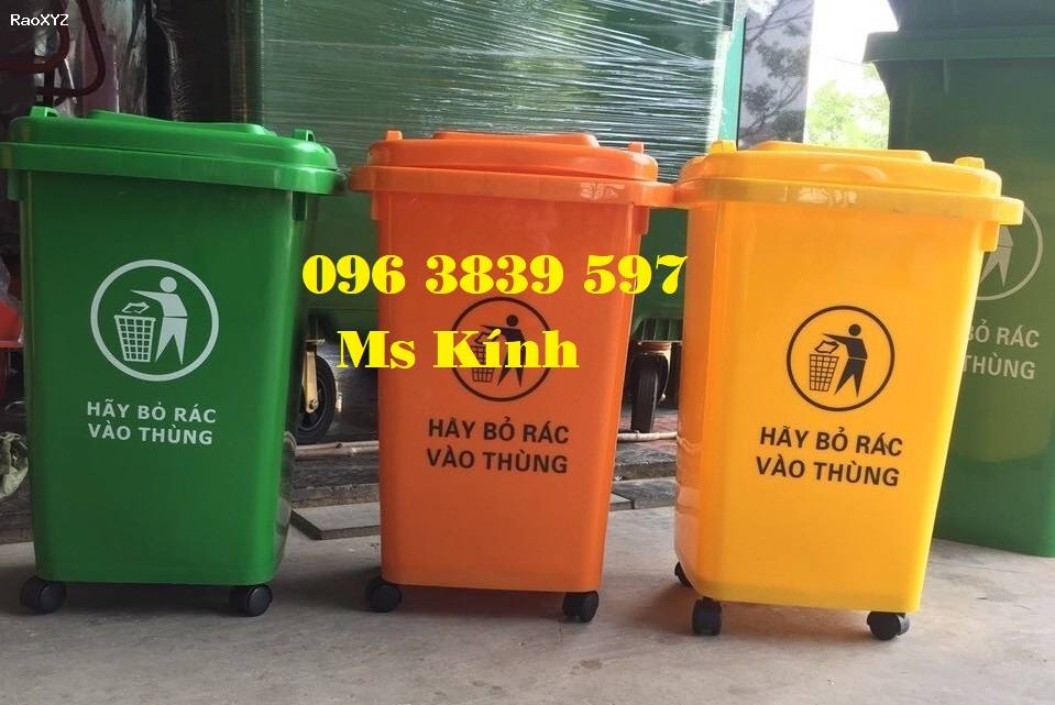 Chuyên bán thùng rác nhựa 60 lít, thùng rác gia đình giá rẻ - 096 3839 597 Ms Kính