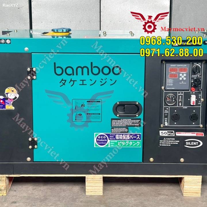 [Xả kho 3 ngày ]-Máy phát điện diesel Bamboo BmB 7800ET có tay đề cót