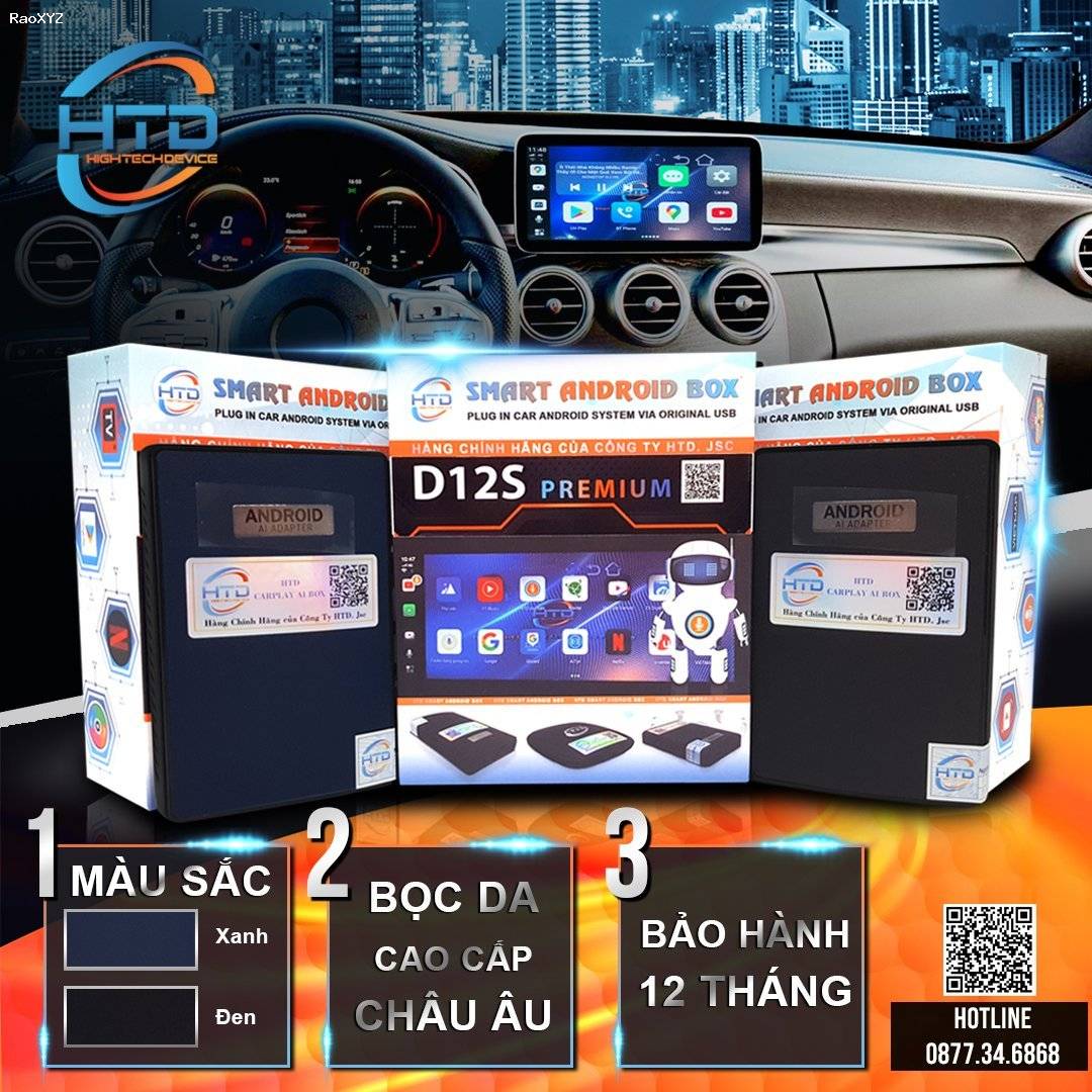 android box cho ô tô D12S Premium HTD
