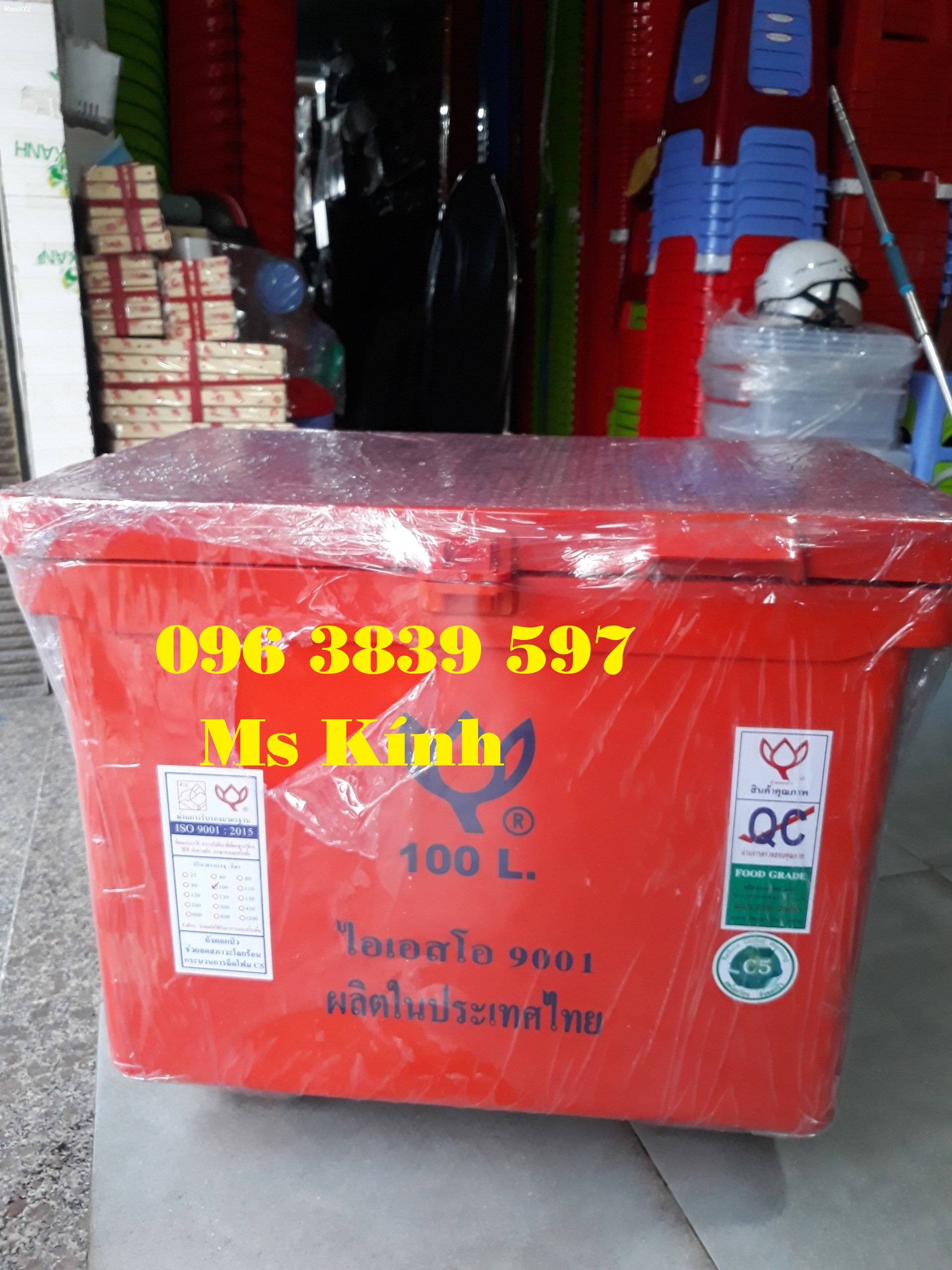 Thùng giữ lạnh Thái Lan 100 lít ướp lạnh bia, nước ngọt, thực phẩm - 096 3839 597 Ms Kính