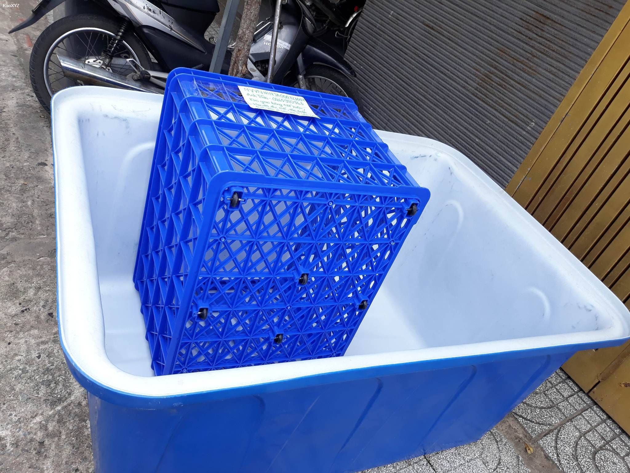 Thùng nhựa chứa nước, nuôi cá, bể bơi, lốt ổ chó mèo, nuôi pet 094 779 7507 Lan