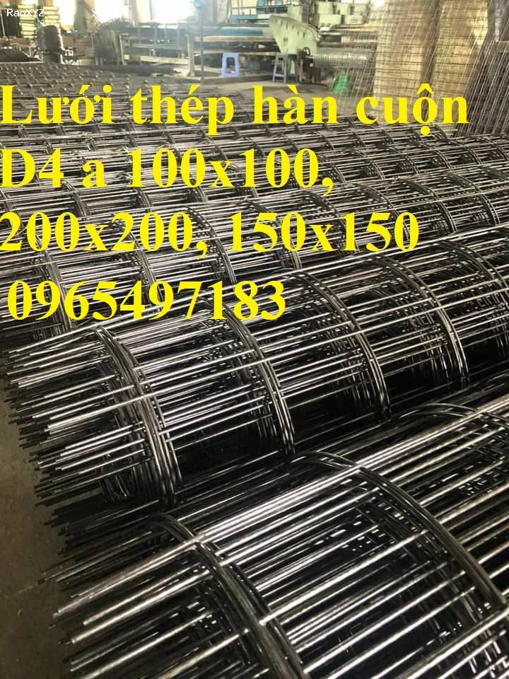 Lưới thép hàn D4 a100x100, 200x200, 150x150 dạng cuộn có sẵn đổ bê tông, đổ sàn, đổ mái