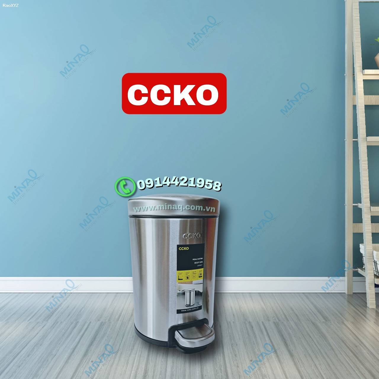 Thùng rác CCKO thiết kế chân đạp sang trọng