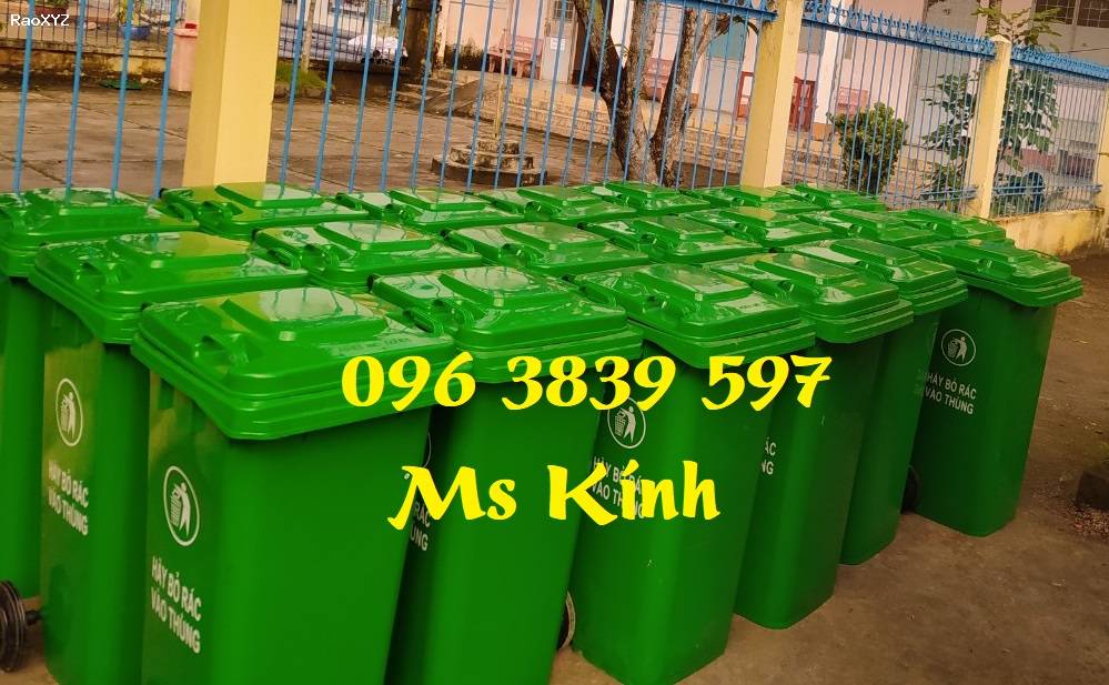 Sỉ và lẻ thùng rác nhựa 120 lít giá rẻ tại quận 3 - 096 3839 597 Ms Kính