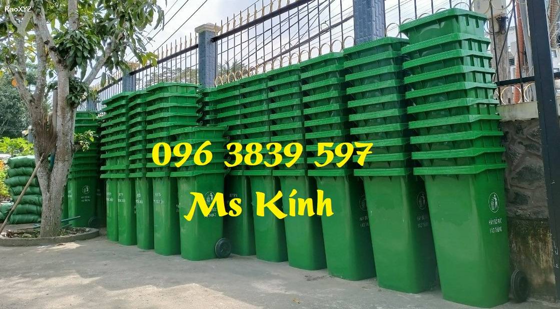 Sỉ và lẻ thùng rác nhựa 120 lít giá rẻ tại quận 3 - 096 3839 597 Ms Kính