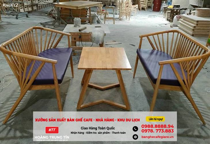 (Tây Ninh) Bàn ghế gỗ giá rẻ chất lượng cho quán cafe