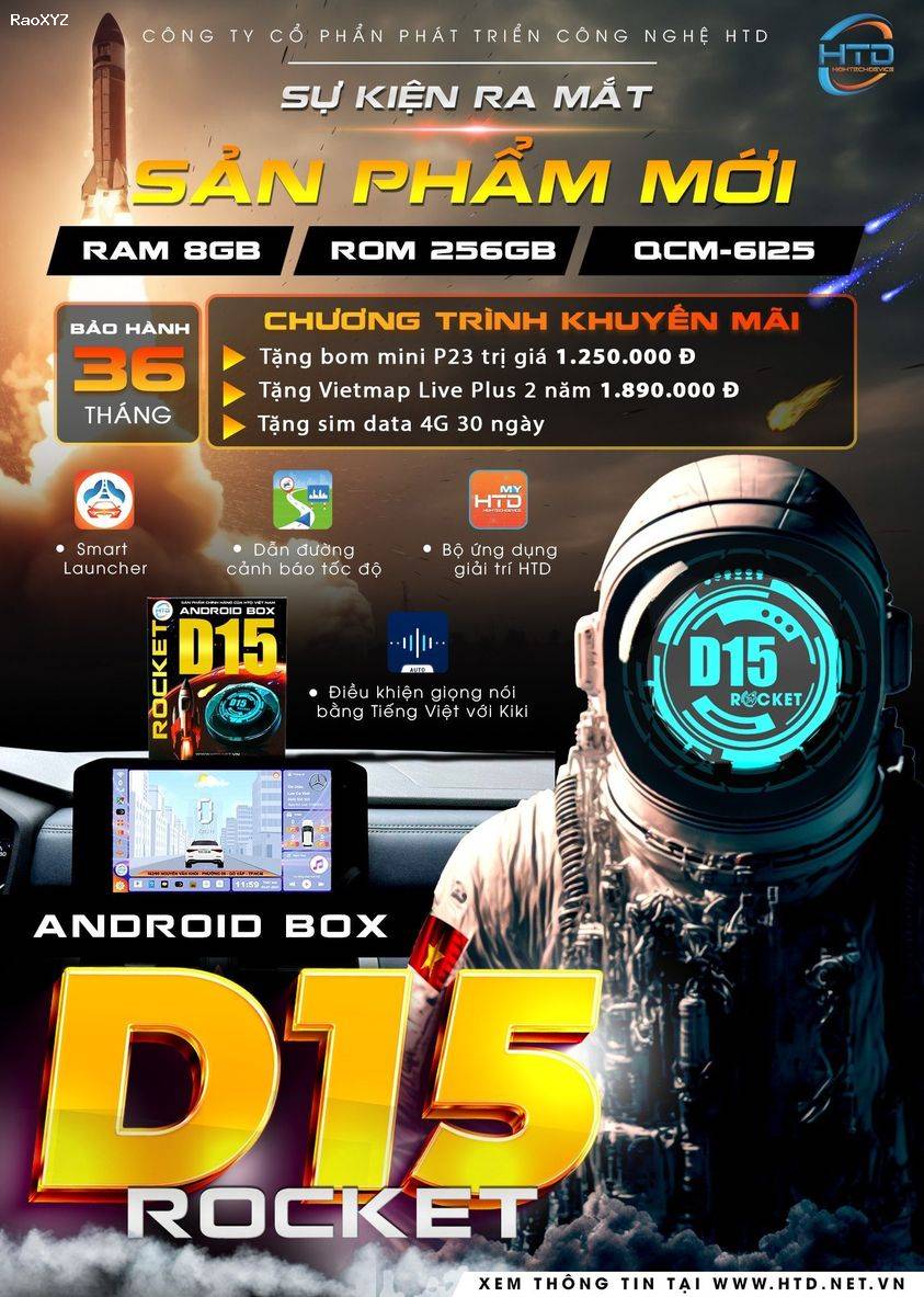 [ Siêu Phẩm ] Android Box D15 Rocket HTD