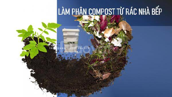 Vi sinh phân huỷ rác hữu cơ làm phẩm compost BCP85