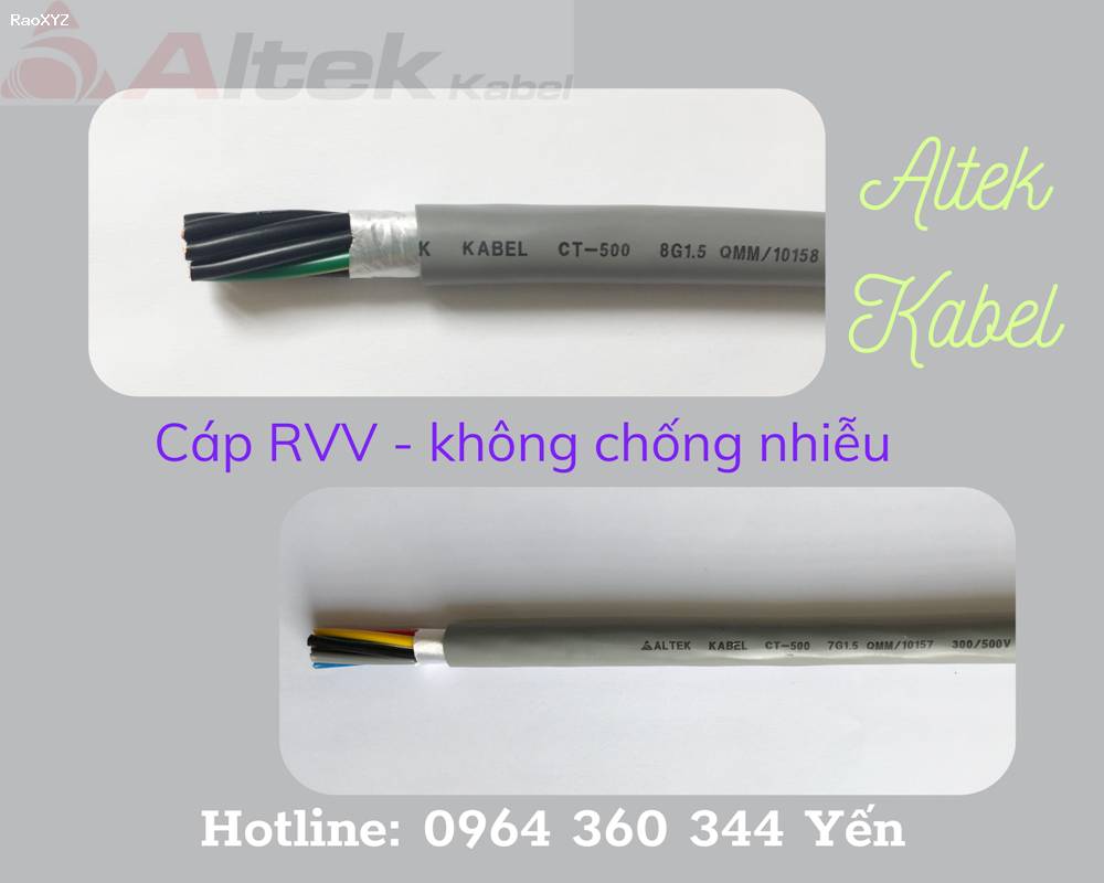 [Altek Kabel chính hãng] Cáp điều khiển, cáp tín hiệu chống nhiễu RVVP