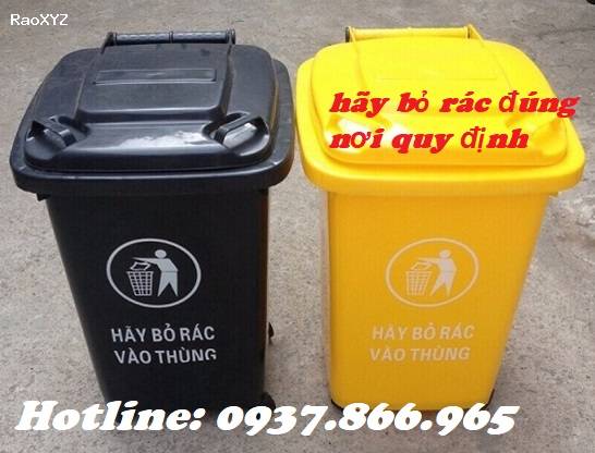 Thùng rác 60l có đạp chân, thùng rác đạp chân màu theo yêu cầu của quý khách, tìm nhà phân phối thùng rác.