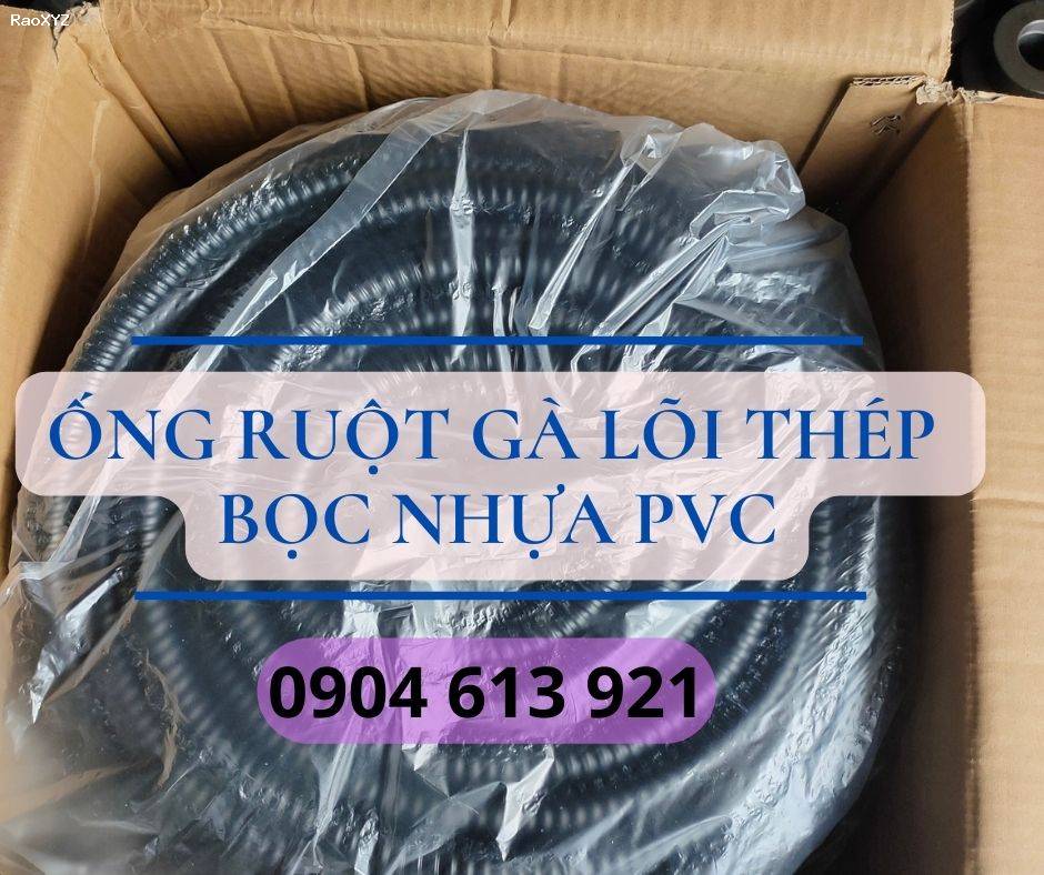 Ống ruột gà lõi thép, ống kẽm đàn hồi bọc nhựa PVC Đà Nẵng, HCM, Hà Nội