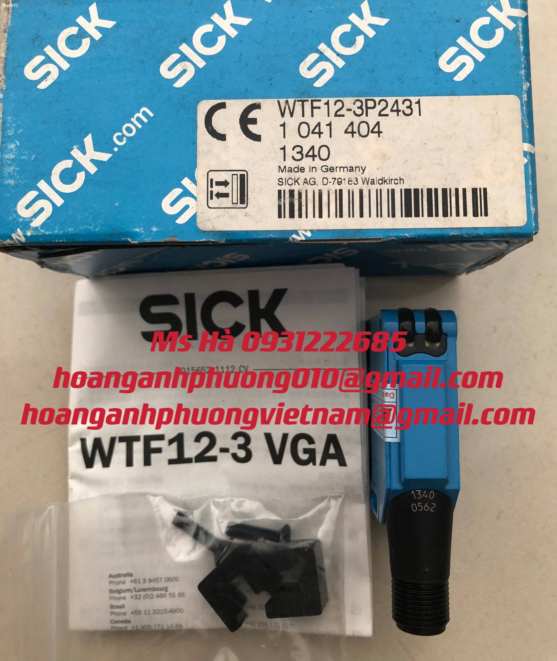 Chuyên cung cấp hàng mới dòng sensor Sick WTF12-3P2431