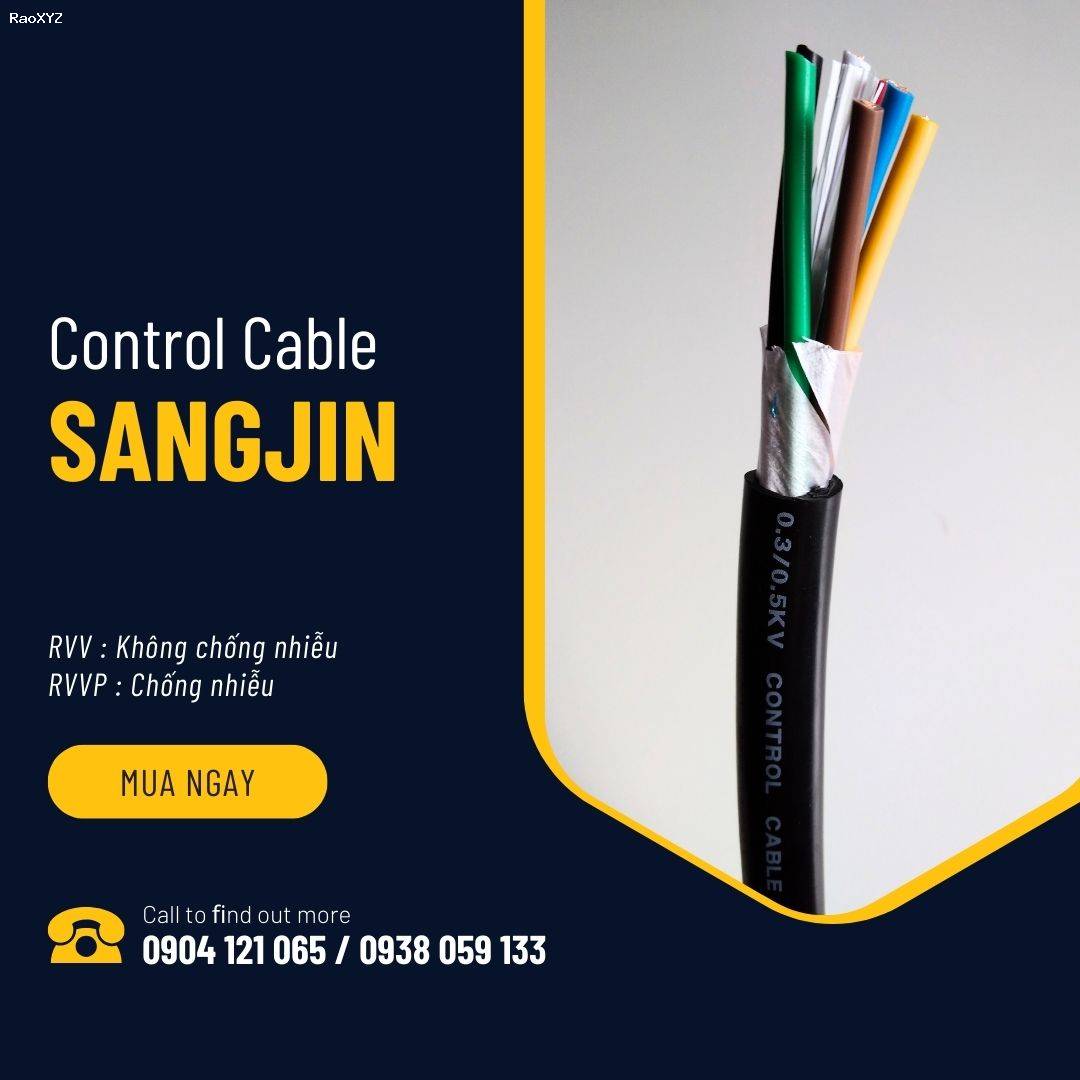 Cáp điều khiển Sangjin / Cáp tín hiệu Sangjin / ISO 9001