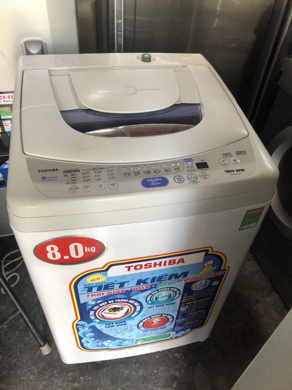 Máy giặt Toshiba 8kg lồng đứng giặt tốt