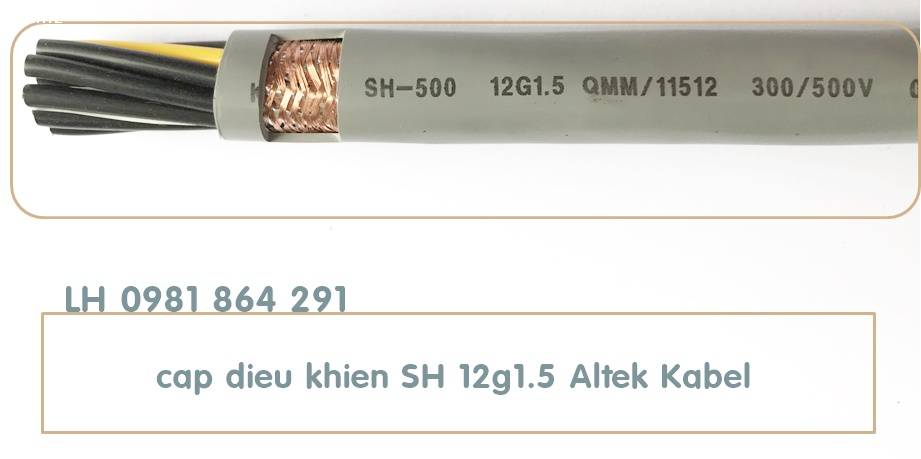 Cáp điện 12C truyền tín hiệu hãng Altek Kabel giá tốt