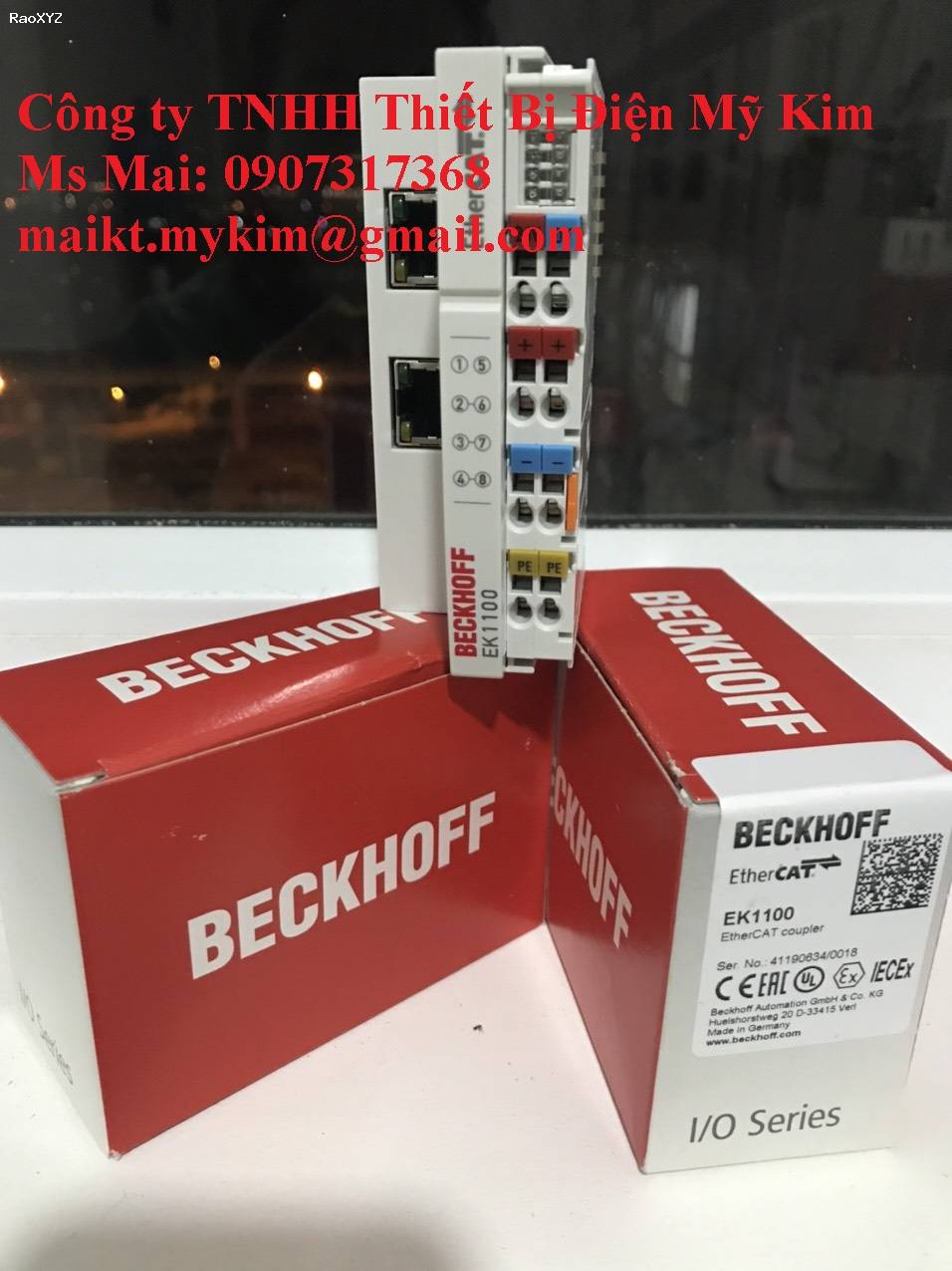 Bộ kết nối EtherCAT EK1100 Beckhoff - Thietbidienmykim.com
