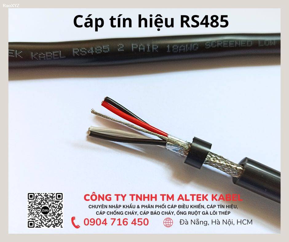 Cáp RS485 18AWG 2 Pair Altek Kabel