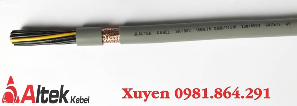 Chuyên phân phối cáp điện 16C, 16x0.5,16x0.75,16x1.0,16x1.5mm2 Altek Kabel