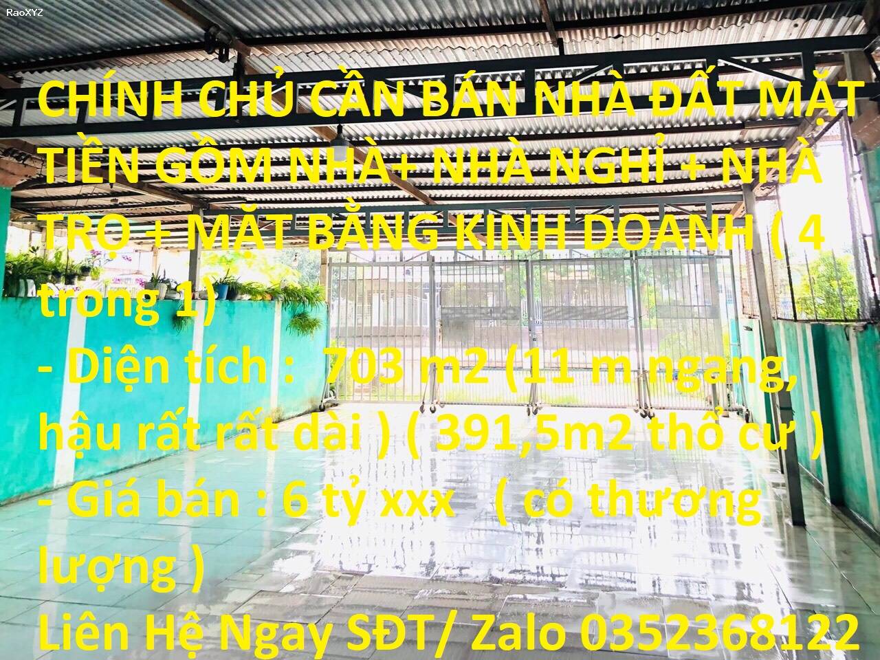 Chính chủ bán nhà mặt tiền gồm nhà nghỉ nhà trọ Mặt bằng kinh doanh nhà ở tại Tây Ninh