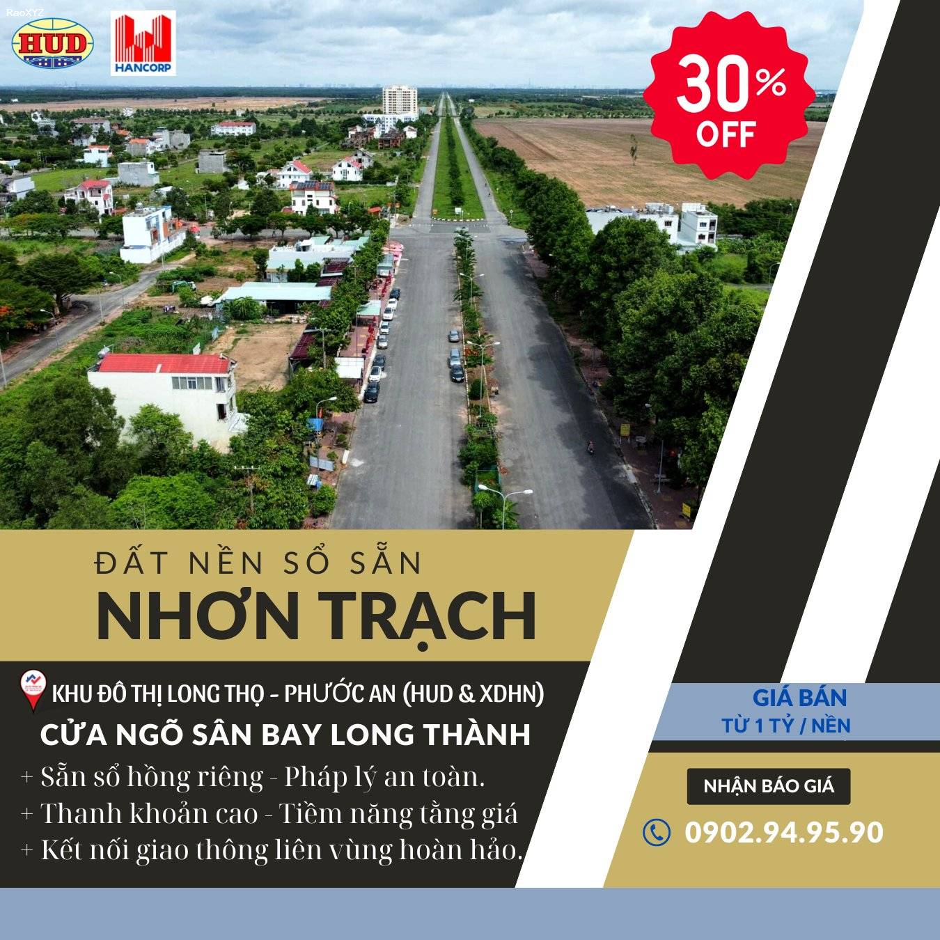 Đất nền vùng ven TPHCM - Cửa ngõ sân bay Quốc Tế Long Thành